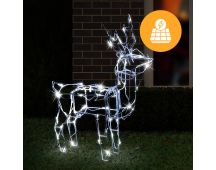 Solar LED Standing 3D Reindeer - 60 cm