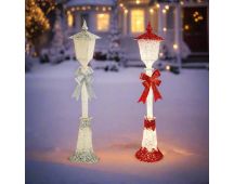 LED Glitter Street Lamp 120cm Twinkle available in 2 Colors - Silver