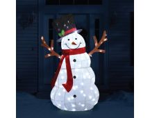 LED Mesh Melting Snowman 135cm Twinkle