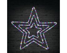 LED Ropelight 3 In 1 Star 80cm Flashing Multicolor