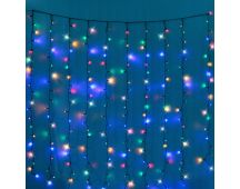 Battery Operated 200 LED Curtain Light – 140 x 140cm, available in 3 Colors - Cool White