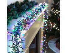 Battery Operated LED Cluster Lights – 200 LEDs, Multicolor or Warm White - Cool White