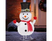 LED Pop Up Snowman with Stand 85cm