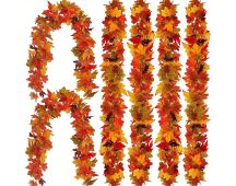 2M Artificial Fall Maple Leaf Garland