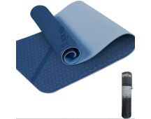 Sport TPE Yoga Mat Exercise Workout Mats Fitness Mat for Home Gym Blue 8mm