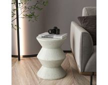 MOSS CEMENT SIDE TABLE