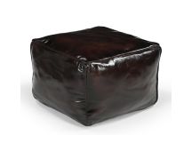 SQUARE CHOCOLATE OTTOMAN