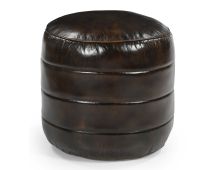 BRONWYN GENUINE LEATHER OTTOMAN