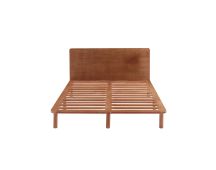 Bondi Solid Pinewood Bed Frame in Walnut - King Single