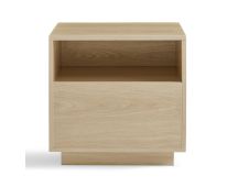 Nola Japandi Style Bedside Table in Oak