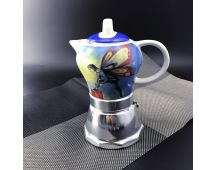 Fairy Vintage Porcelain Ceramic Italian Stove Top Espresso Coffee Maker 3-4Cups 200ml