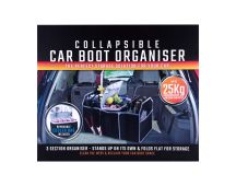 Collapsible Car Trunk Organiser with Cooler Bag