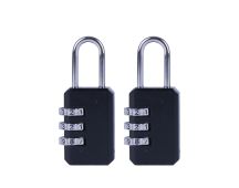 2 Pack Combination 3 Dial Smooth Padlocks