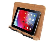 Bamboo Book Stand - Adjustable Book Stand - Book, Recipes, Tablet Portable Holder