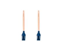 2pcs Beechwood & silicone basting brush navy