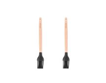 2pcs Beechwood & silicone basting brush charcoal