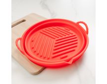 Collapsible Silicone Air Fryer Oven Microwave Liner Round