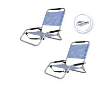 2pc Lazy Dayz Foldable Beach Chair - Makena