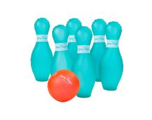 7 Pcs Lazy Dayz Pool Beach Inflatable Bowling Set Toy