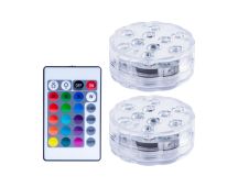 Lazy Dayz 13 Colors LED Remote Pool Light 2 Pack