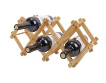 Bamboo Foldable Wine Bottle Holder