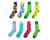 8 Pairs Fashion Novelty Funny Socks one Size 5-13 Men Socks Women Socks #2