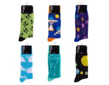 6 Pairs Fashion Novelty Funny Socks one Size 5-13 Men Socks Women Socks #6