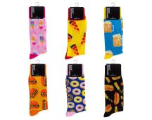 6 Pairs Fashion Novelty Funny Socks one Size 5-13 Men Socks Women Socks #7