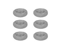 6 Pack Household Cleaning Stainless Steel Jumbo Scourers