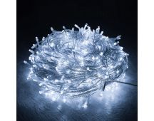 100 Solar LED Fairy Lights 8 Function Memory Hold Christmas Decoration Cool White