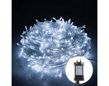 200 Low Voltage LED Fairy Lights 8 Function Memory Hold Christmas Decoration Cool White