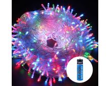 100 Battery Powered LED Fairy Lights 8 Function Memory Hold Christmas Decoration Multicolor