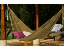 Outdoor undercover cotton Mayan Legacy hammock King size Cedar