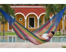 Outdoor undercover cotton Mayan Legacy hammock King size Mexicana