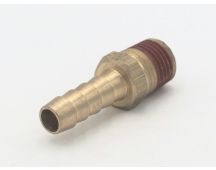 Parker brass 5/16" hose barb to 1/4" male pipe connector fitting