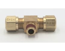 PARKER HANNIFIN BRAND brass male 3/8 tube to 3/8" pipe branch tee fitting. Part No 272NTA-6-6