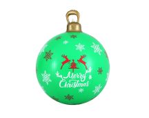 Jingle Jollys Christmas Inflatable Ball Bauble 60cm Outdoor Decoration Green