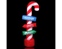 Jingle Jollys Christmas Inflatable Candy Pole 2.4M Illuminated Decorations