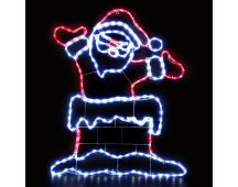 Jingle Jollys Christmas Lights 101cm Santa 248 LED Decorations